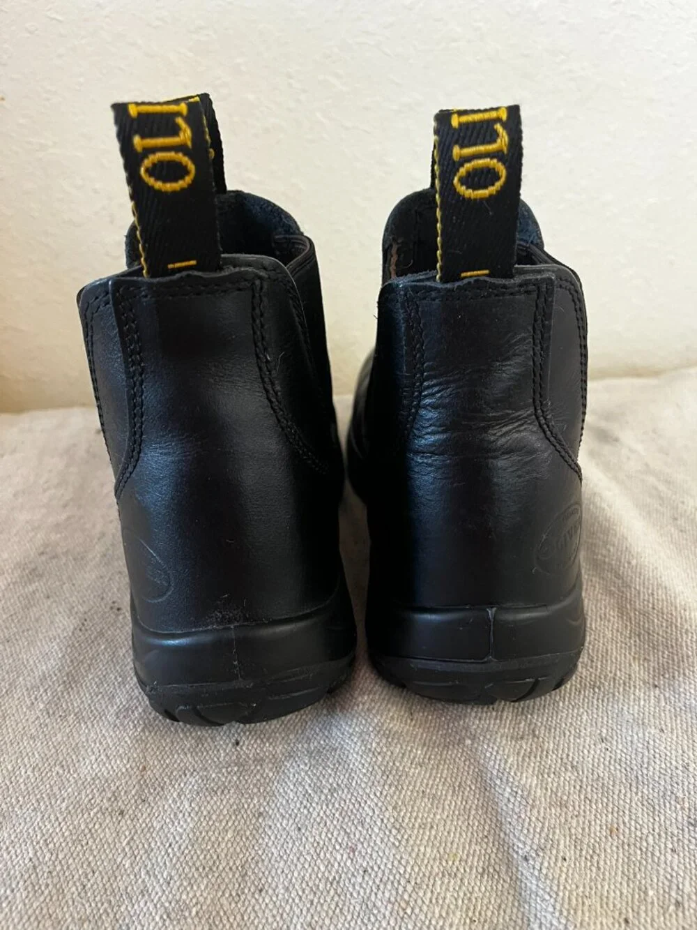 Oliver Men's Black Steel Toe Elastic Sided Work Boots Sz 8 1/2